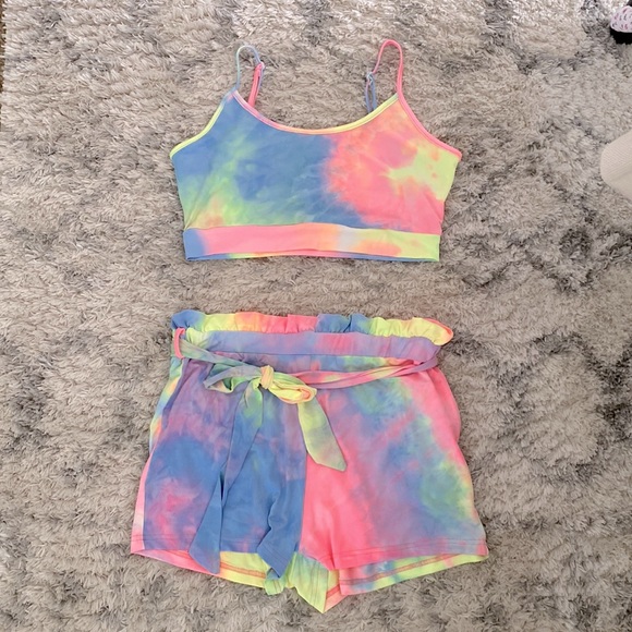SHEIN Other - Shein tie-dye loungewear 2 pc set Medium